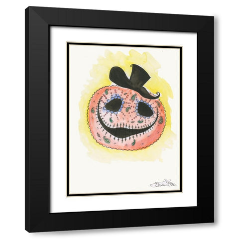 039a Black Modern Wood Framed Art Print with Double Matting by Steel, Emma