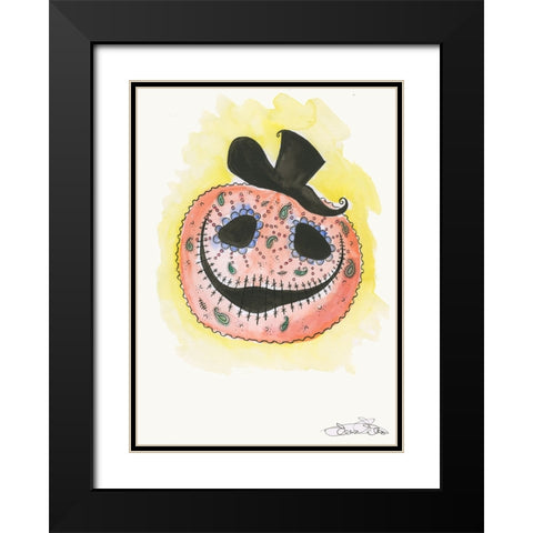 039a Black Modern Wood Framed Art Print with Double Matting by Steel, Emma