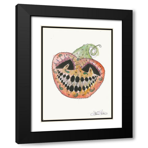 040a Black Modern Wood Framed Art Print with Double Matting by Steel, Emma