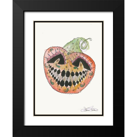 040a Black Modern Wood Framed Art Print with Double Matting by Steel, Emma