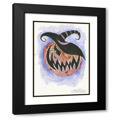 043a Black Modern Wood Framed Art Print with Double Matting by Steel, Emma