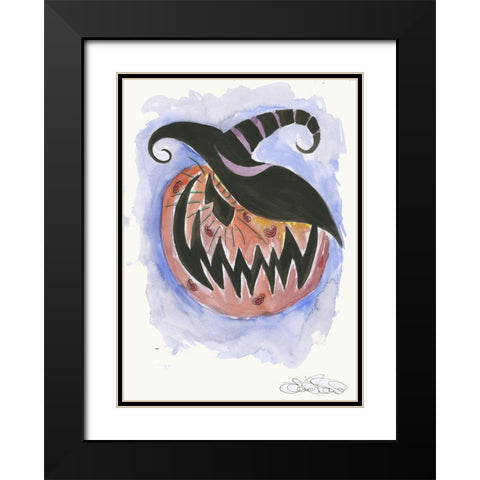 043a Black Modern Wood Framed Art Print with Double Matting by Steel, Emma