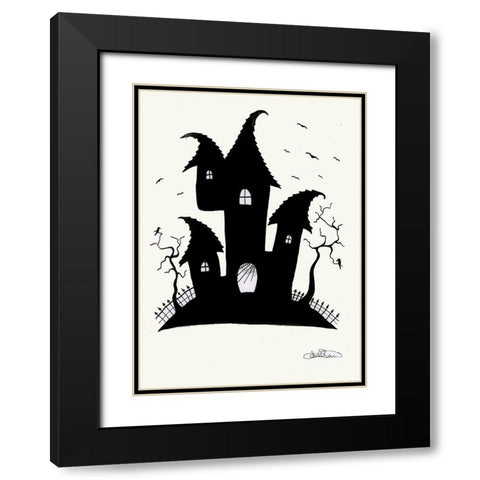 050a Black Modern Wood Framed Art Print with Double Matting by Steel, Emma