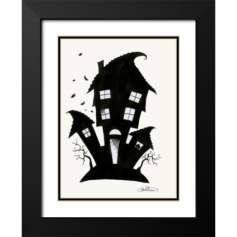 051a Black Modern Wood Framed Art Print with Double Matting by Steel, Emma