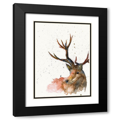 055b Black Modern Wood Framed Art Print with Double Matting by Steel, Emma