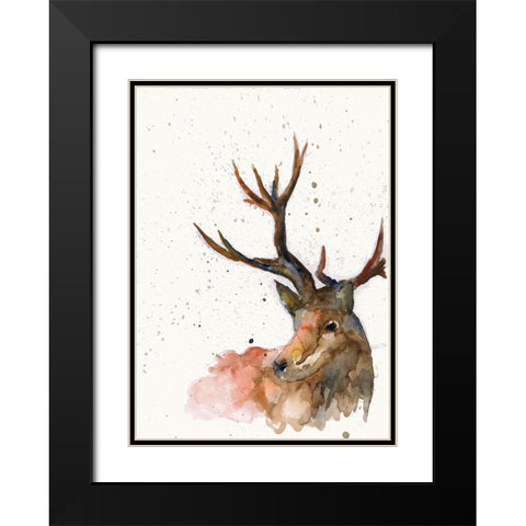 055b Black Modern Wood Framed Art Print with Double Matting by Steel, Emma