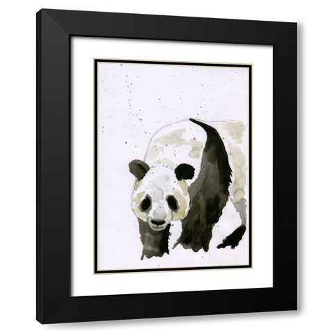 056a Black Modern Wood Framed Art Print with Double Matting by Steel, Emma