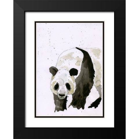 056a Black Modern Wood Framed Art Print with Double Matting by Steel, Emma