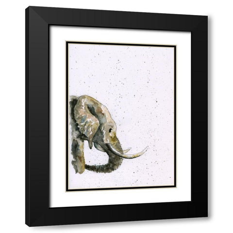 058a Black Modern Wood Framed Art Print with Double Matting by Steel, Emma