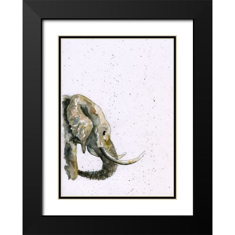058a Black Modern Wood Framed Art Print with Double Matting by Steel, Emma