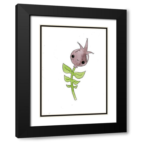 059a Black Modern Wood Framed Art Print with Double Matting by Steel, Emma