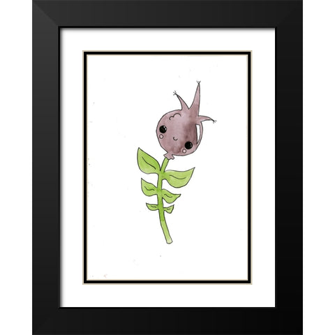 059a Black Modern Wood Framed Art Print with Double Matting by Steel, Emma