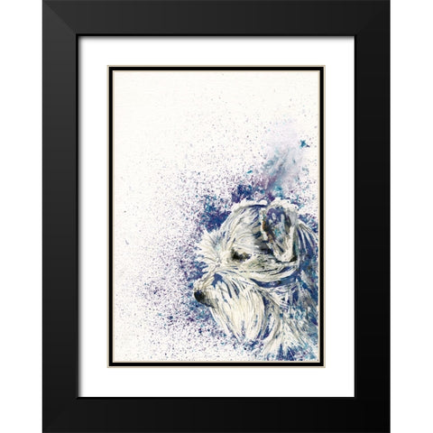 082a Black Modern Wood Framed Art Print with Double Matting by Steel, Emma