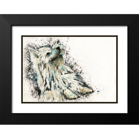 083a Black Modern Wood Framed Art Print with Double Matting by Steel, Emma