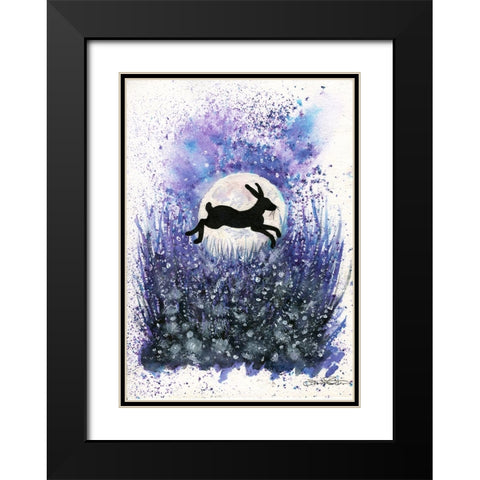 091a Black Modern Wood Framed Art Print with Double Matting by Steel, Emma