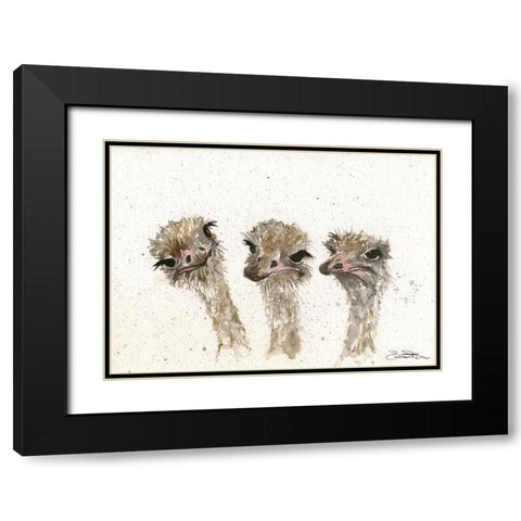 092a Black Modern Wood Framed Art Print with Double Matting by Steel, Emma