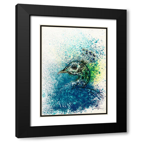 093a Black Modern Wood Framed Art Print with Double Matting by Steel, Emma