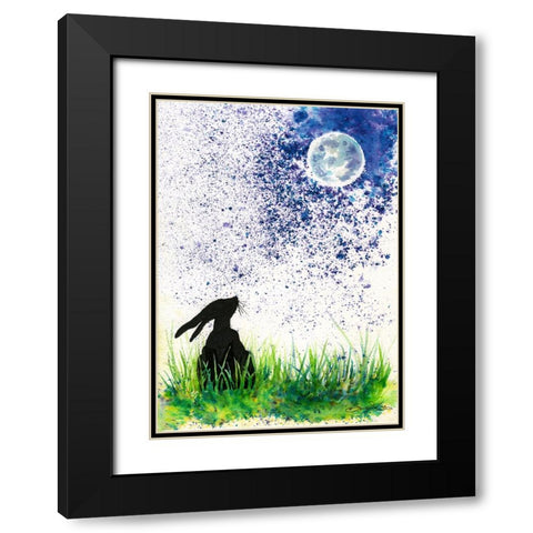 094a Black Modern Wood Framed Art Print with Double Matting by Steel, Emma