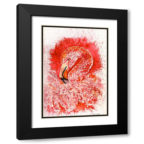 096a Black Modern Wood Framed Art Print with Double Matting by Steel, Emma