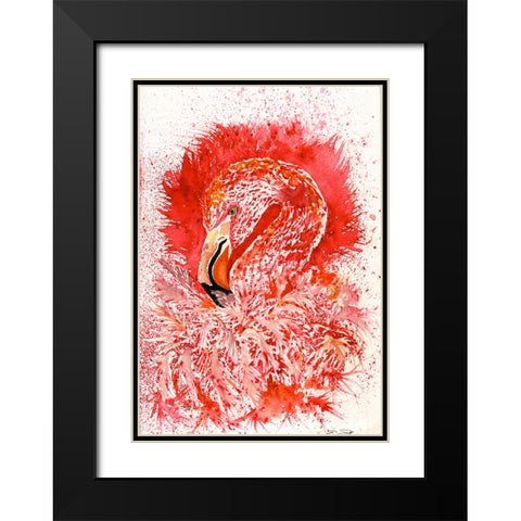 096a Black Modern Wood Framed Art Print with Double Matting by Steel, Emma