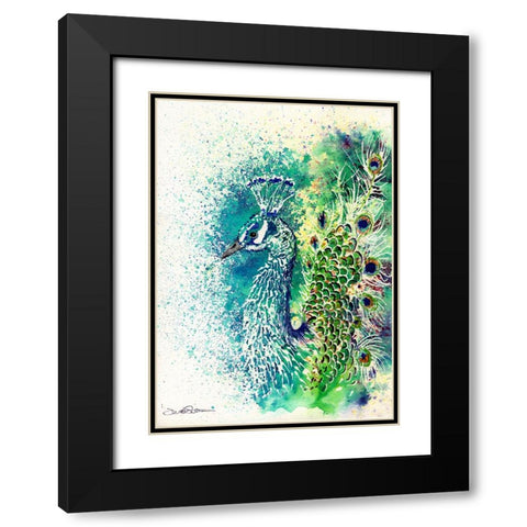 100a Black Modern Wood Framed Art Print with Double Matting by Steel, Emma