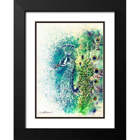 100a Black Modern Wood Framed Art Print with Double Matting by Steel, Emma