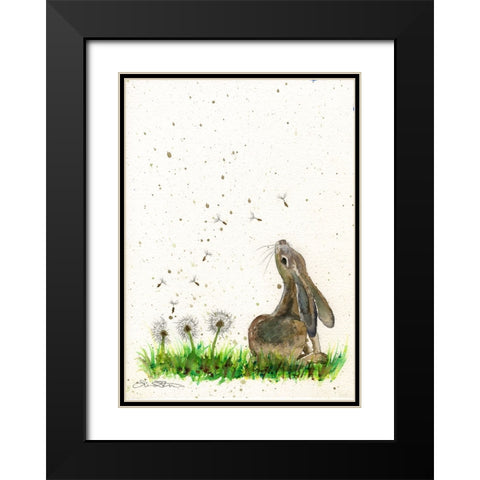101a Black Modern Wood Framed Art Print with Double Matting by Steel, Emma