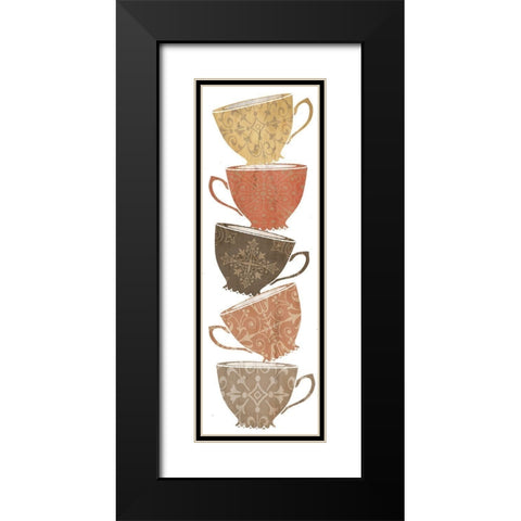 Coffee I Black Modern Wood Framed Art Print with Double Matting by Clark, Erin