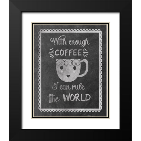 Rule Coffee Black Modern Wood Framed Art Print with Double Matting by Clark, Erin