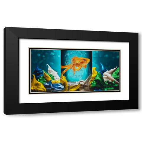 Home Sweet Home Black Modern Wood Framed Art Print with Double Matting by Chartier, Francois