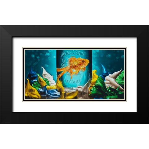 Home Sweet Home Black Modern Wood Framed Art Print with Double Matting by Chartier, Francois