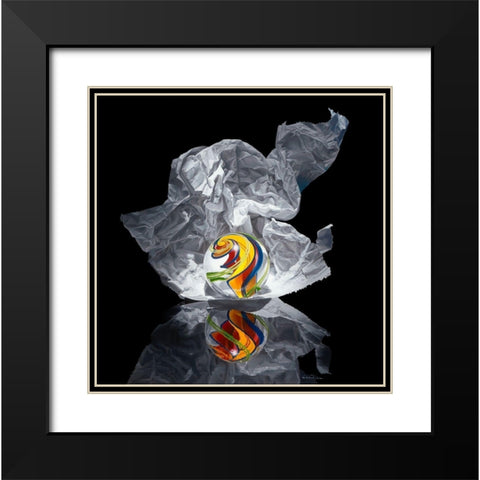 Iceberg V Black Modern Wood Framed Art Print with Double Matting by Chartier, Francois