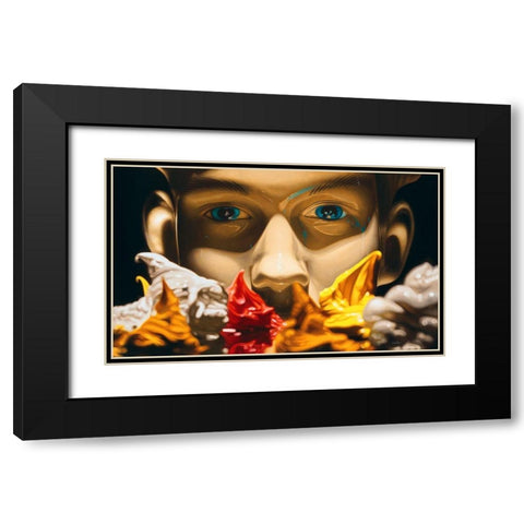 True The Artist Black Modern Wood Framed Art Print with Double Matting by Chartier, Francois