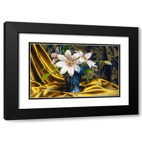 A Star Black Modern Wood Framed Art Print with Double Matting by Chartier, Francois
