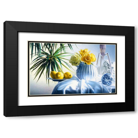 Good Morning Black Modern Wood Framed Art Print with Double Matting by Chartier, Francois