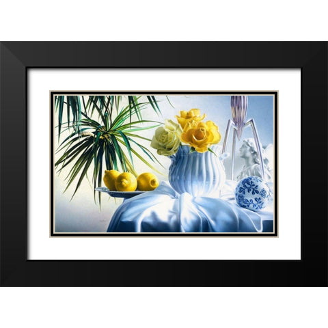 Good Morning Black Modern Wood Framed Art Print with Double Matting by Chartier, Francois