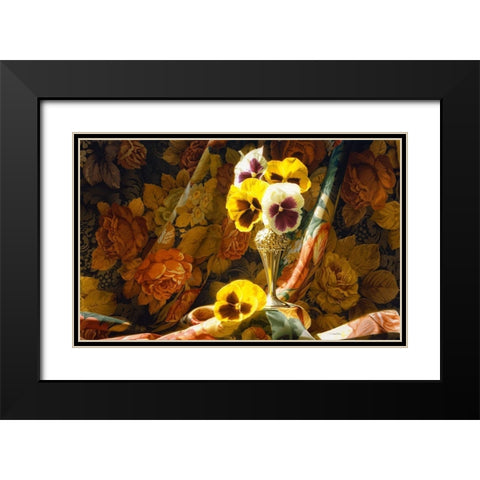 Just a Thought Black Modern Wood Framed Art Print with Double Matting by Chartier, Francois