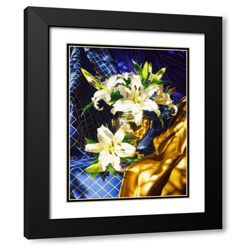 Rosegarden Black Modern Wood Framed Art Print with Double Matting by Chartier, Francois