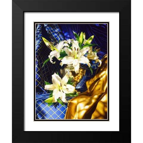 Rosegarden Black Modern Wood Framed Art Print with Double Matting by Chartier, Francois