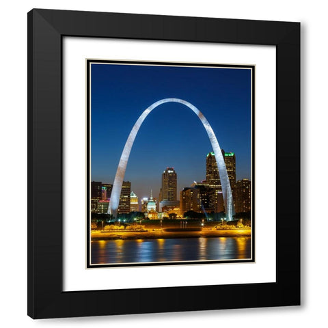 Gateway Vertical Black Modern Wood Framed Art Print with Double Matting by Galloimages Online