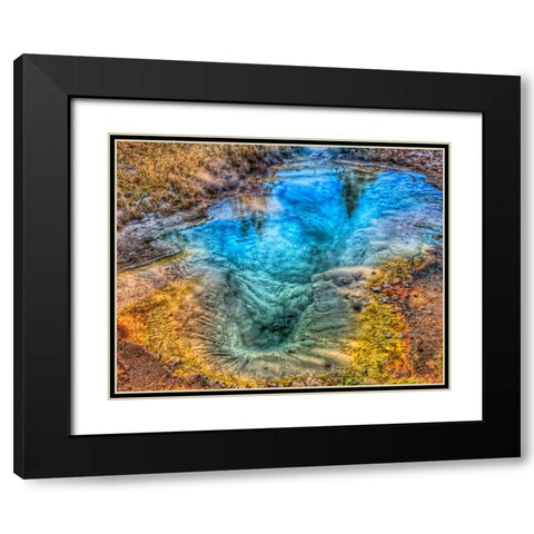 Seismograph Pool YNP Black Modern Wood Framed Art Print with Double Matting by Galloimages Online