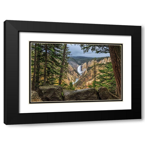 Artist Point 2 Black Modern Wood Framed Art Print with Double Matting by Galloimages Online