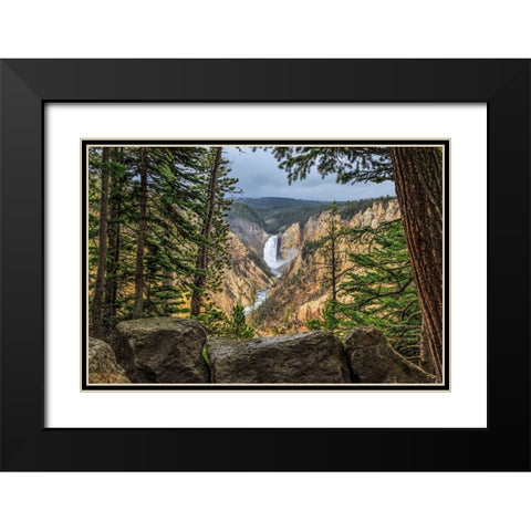 Artist Point 2 Black Modern Wood Framed Art Print with Double Matting by Galloimages Online