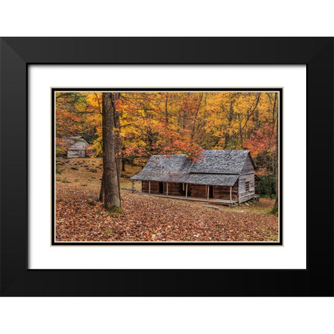 Bud Ogle Place With Barn Comp 2 Black Modern Wood Framed Art Print with Double Matting by Galloimages Online