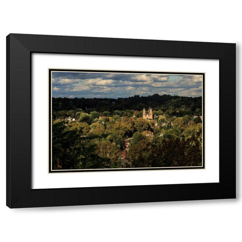 St. Marys Church, Marietta Oh Black Modern Wood Framed Art Print with Double Matting by Galloimages Online