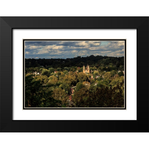 St. Marys Church, Marietta Oh Black Modern Wood Framed Art Print with Double Matting by Galloimages Online