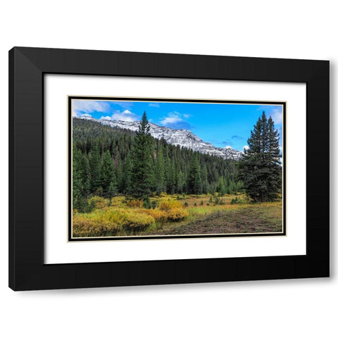 Yellowstone Sbc Landscape Black Modern Wood Framed Art Print with Double Matting by Galloimages Online