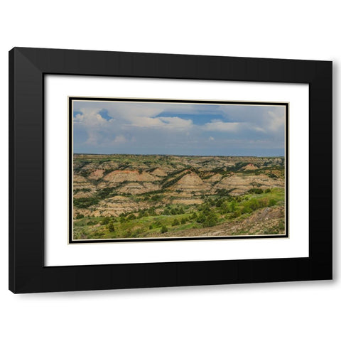 Painted Canyon 2 Black Modern Wood Framed Art Print with Double Matting by Galloimages Online