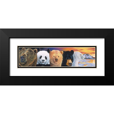 Connections 1 Black Modern Wood Framed Art Print with Double Matting by Stevenson, Graeme