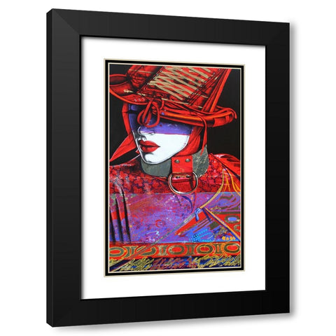 Devine Devil Black Modern Wood Framed Art Print with Double Matting by Stevenson, Graeme